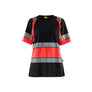 Women’s Hi-Vis T-Shirt - Black/Red hi-vis - L