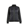 Women's Hybrid Sweatshirt - Black/Hi-vis yellow - L
