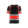 Hi-Vis T-shirt - Black/Red hi-vis - 4XL