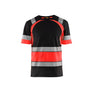 Hi-Vis T-shirt - Black/Red hi-vis - 4XL
