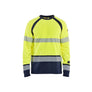 Long-sleeved T-shirt Multinorm - Hi-vis yellow/navy blue - 4XL