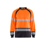 Long-sleeved T-shirt Multinorm - Orange/Navy blue - 4XL