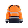 Women's Sweatshirt Multinorm - Orange/Navy blue - L