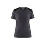 Women's t-shirt - Mid grey/Black - L