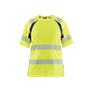 Women’s Hi-Vis T-shirt - Hi-vis yellow/navy blue - L