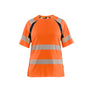 Women’s Hi-Vis T-shirt - Orange/Navy blue - L