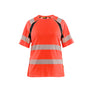 Women’s Hi-Vis T-shirt - Red hi-vis/black - L