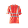 Hi-vis T-shirt - Red hi-vis - 4XL