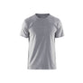 T-shirt slim fit - Grey melange - 4XL