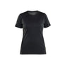 Women's Merino Wool T-shirt - Black - L