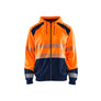 Hi-Vis Hoodie - Orange/Navy blue - 4XL