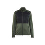 Women's sweatshirt full zip - Autumn green/Black - L