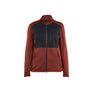 Women's sweatshirt full zip - Burned Red/Black - L