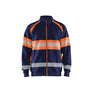 Hi-Vis Sweater - Navy blue/Orange - 4XL