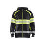 Hi-Vis Hoodie - Black/Hi-vis yellow - 4XL