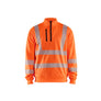 Hi-Vis Sweatshirt Half-zip - Orange - 4XL