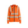 Women's Hi-Vis Sweatshirt detachable hood - Orange - L