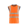 Hi-Vis Tank top - Orange/Navy blue - 4XL5XL