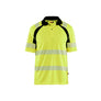 Hi-Vis UV-protected Polo shirt - Hi-vis yellow/Black - 4XL