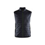 Vest warm-lined - Black/Hi-vis yellow - 4XL