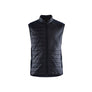 Vest warm-lined - Black/Dark navy blue - 4XL