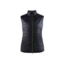 Women's warm-lined vest - Black/Hi-vis yellow - L