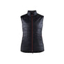 Women's warm-lined vest - Black/Red - L