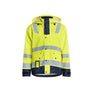 Rain jacket Hi-Vis Level 2 - Hi-vis yellow/navy blue - 4XL