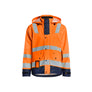 Rain jacket Hi-Vis Level 2 - Orange/Navy blue - 4XL