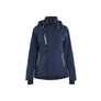 Women's Shell Jacket Stretch - Dark navy blue/Hi-vis yellow - L