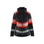 Women’s Hi-Vis Softshell Jacket - Black/Red hi-vis - L