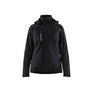 Women's Lightweight lined Winter Jacket Stretch - Black/Black - L
