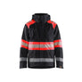 Hi-Vis Shell Jacket - Black/Red hi-vis - 4XL