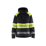 Women’s Hi-Vis Shell Jacket - Black/Hi-vis yellow - L