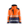 Hi-Vis Shell Jacket - Orange/Navy blue - 4XL