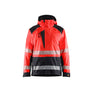 Hi-Vis Shell Jacket - Red hi-vis/black - 4XL