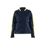 Women’s Industry Jacket Stretch - Dark navy blue/Hi-vis yellow - L