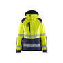 Women’s Hi-Vis Winter Jacket - Hi-vis yellow/navy blue - L