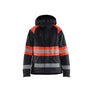 Women’s Hi-Vis Winter Jacket - Black/Red hi-vis - L