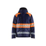 Hi-Vis Winter Jacket - Navy blue/Orange - 4XL