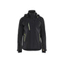 Shell Jacket Stretch - Black/Hi-vis yellow - 4XL