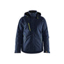 Lightweight lined Winter Jacket Stretch - Dark navy blue/Hi-vis yellow - 4XL