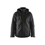 Lightweight lined Winter Jacket Stretch - Black/Hi-vis yellow - 4XL