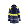 Hi-Vis Winter Parka - Navy blue/Hi-vis yellow - 4XL