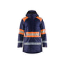 Hi-Vis Winter Parka - Navy blue/Orange - 4XL