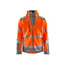 Hi-Vis Softshell jacket - Hi-Vis Orange/Mid grey - 4XL