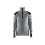 Wool Sweater - Grey melange/Dark grey - 4XL