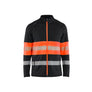 Hi-Vis Fleece Jacket - Black/Red hi-vis - 4XL