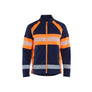 Microfleece Jacket - Navy blue/Orange - 4XL