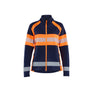 Women’s Microfleece Jacket - Navy blue/Orange - L